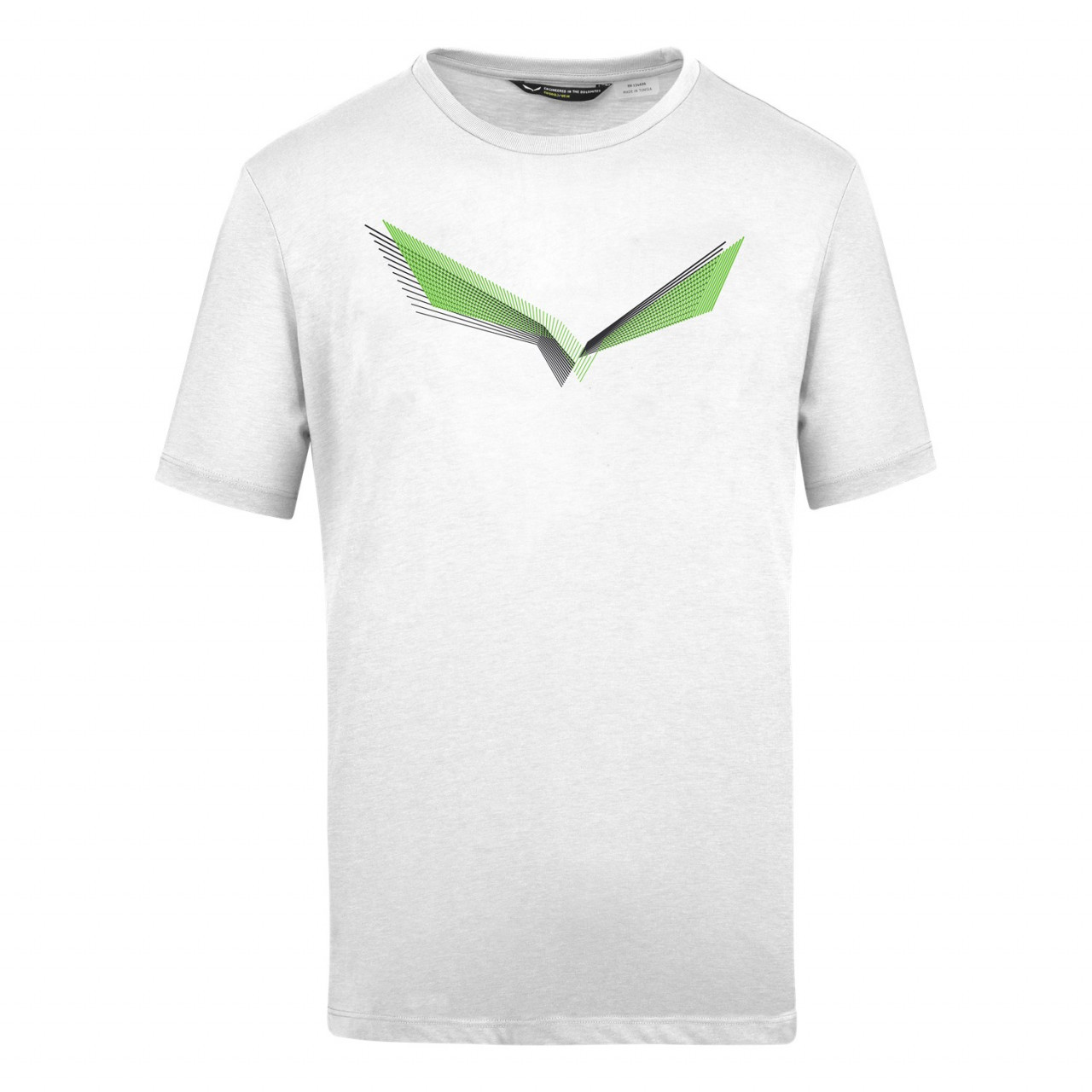 T-Shirts Salewa Lines Graphic Dry Homem Branco 895JOFKEQ